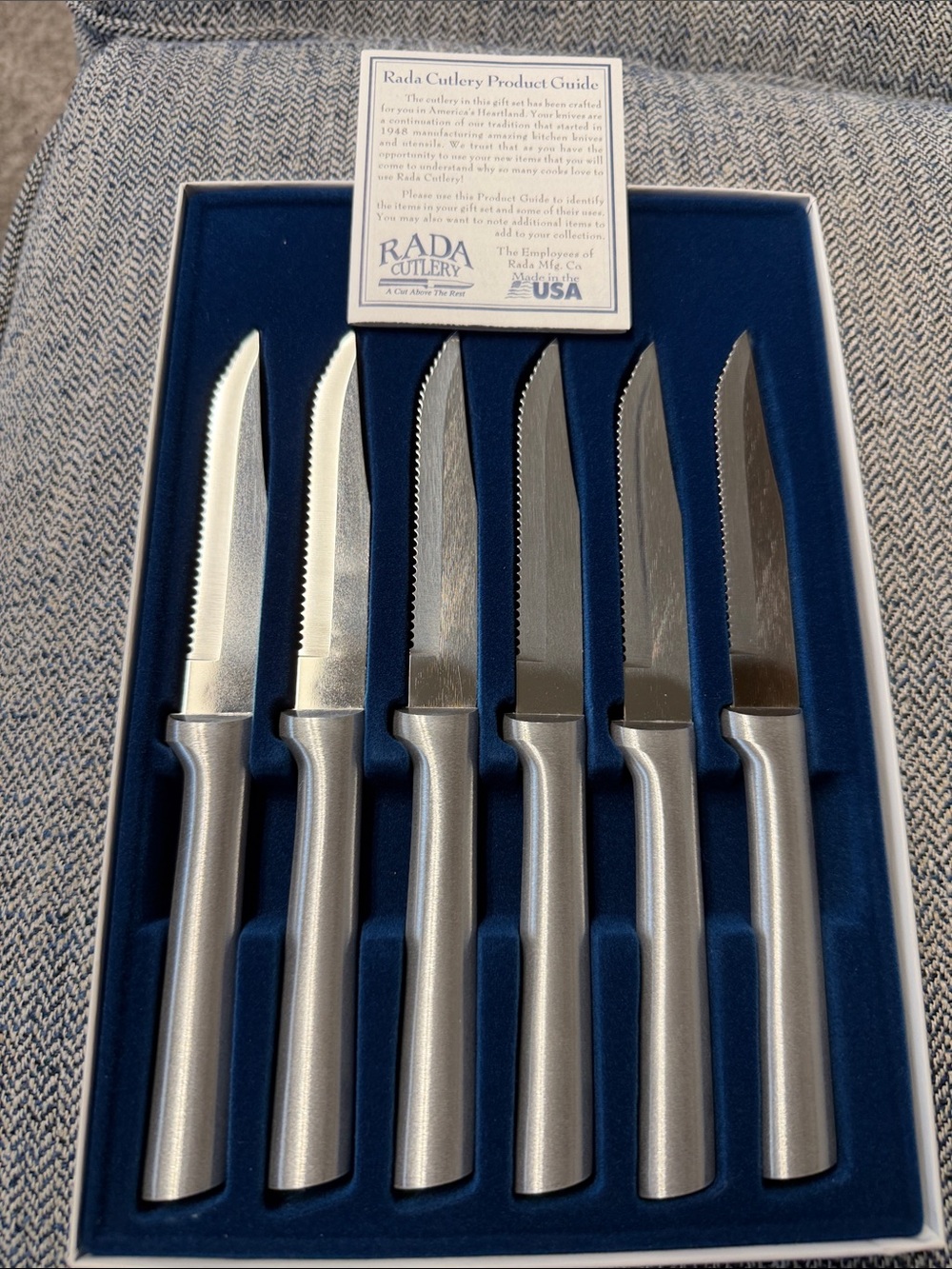 Stainless Steel Steak Knife Set - Silver (6pcs)